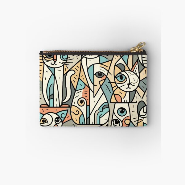 Item preview, Abstract Cats Pattern designed and sold by Ikibrai.