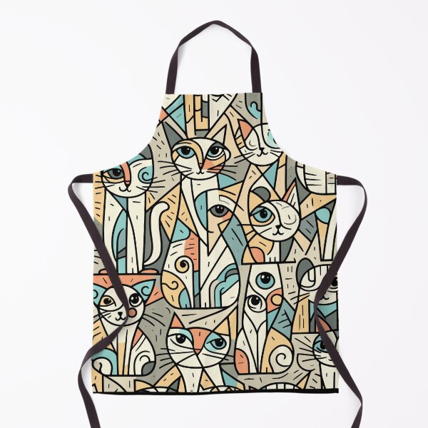 Item preview, Abstract Cats Pattern designed and sold by Ikibrai.