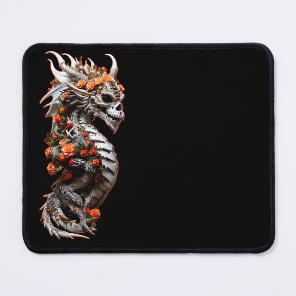 Item preview, Enchanted Floral Dragon Skull designed and sold by PETS ABC.