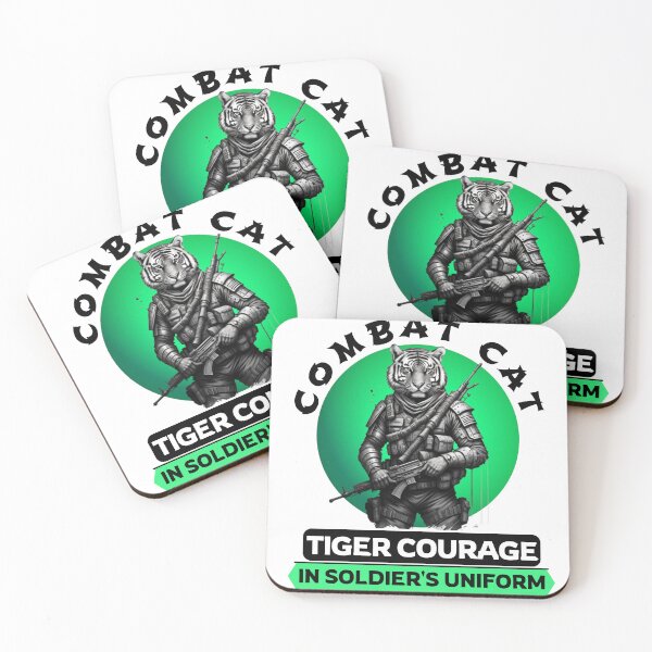 Item preview, Copy of Combat Cat: Tiger Courage in Soldier's Uniform designed and sold by Hungry-Murphy.