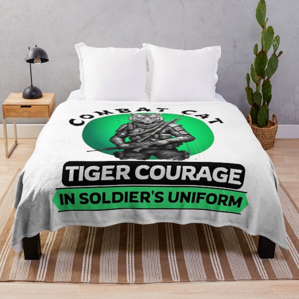 Item preview, Copy of Combat Cat: Tiger Courage in Soldier's Uniform designed and sold by Hungry-Murphy.