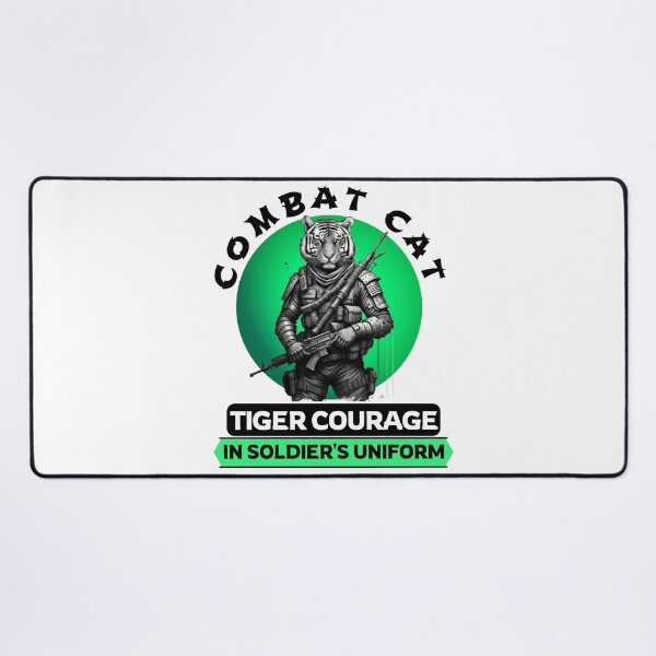 Item preview, Copy of Combat Cat: Tiger Courage in Soldier's Uniform designed and sold by Hungry-Murphy.