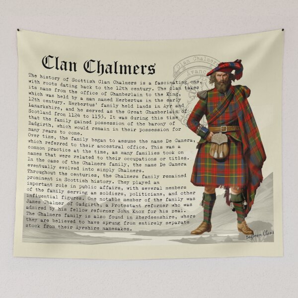 Item preview, Clan Chalmers Scottish History  designed and sold by BagTown Clans.