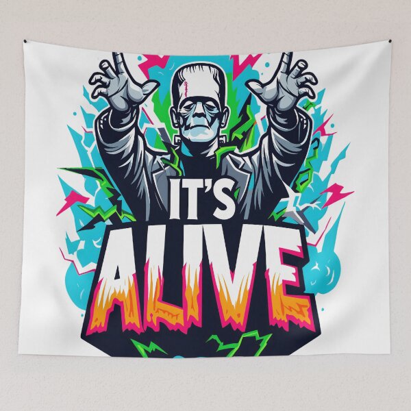 Item preview, Frankenstein It's Alive Halloween Movie designed and sold by KitonicTees.