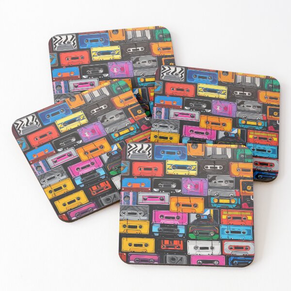 Aperçu de l'œuvre Art de cassettes colorées, créée et vendue par EPreza.