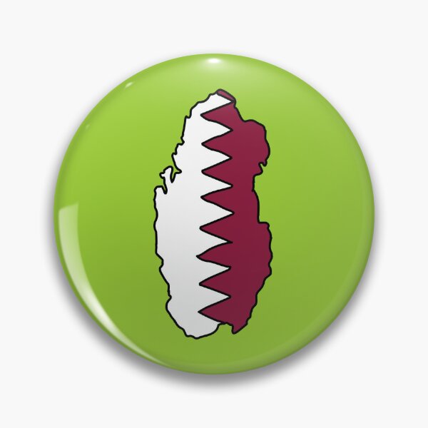 Item preview, Qatar country shape flag designed and sold by Rachael Taylor.