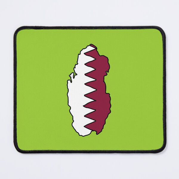 Item preview, Qatar country shape flag designed and sold by Rachael Taylor.