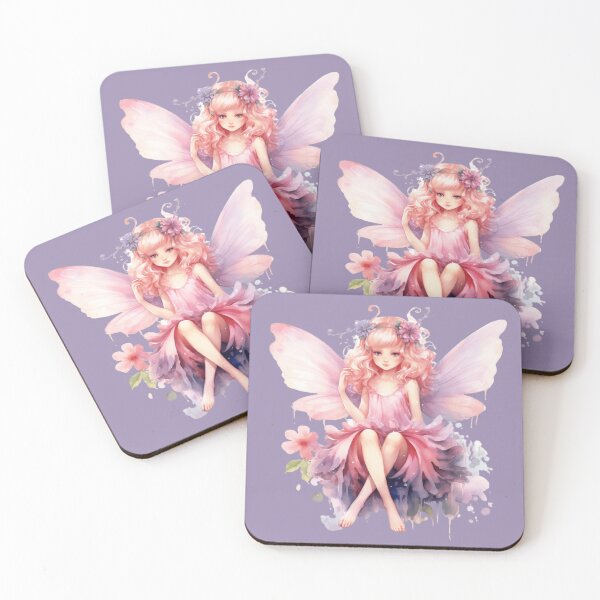 Artikelvorschau, Kleine Mädchenfee in Rosa entworfen und verkauft von FlutterbyFairy.