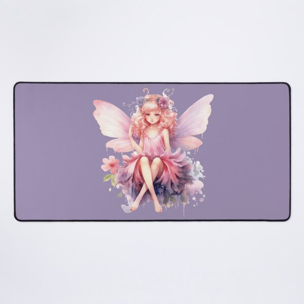 Item preview, Little Girl Fairy In Pink designed and sold by FlutterbyFairy.