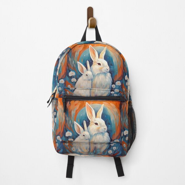 Item preview, Stylized White Angora Rabbits designed and sold by Samuelsboro.