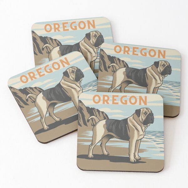 Item preview, English Mastiff On The Oregon Coast Beach designed and sold by OregonsOwn.