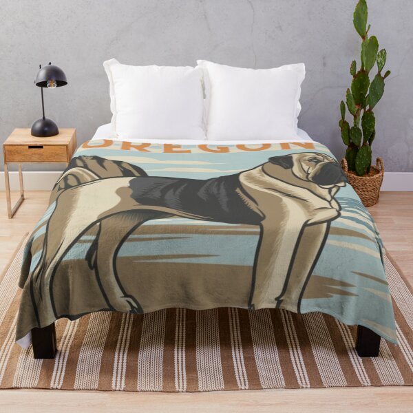 Item preview, English Mastiff On The Oregon Coast Beach designed and sold by OregonsOwn.