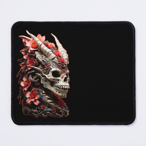 Item preview,  Magical Floral Dragon Skull designed and sold by PETS ABC.