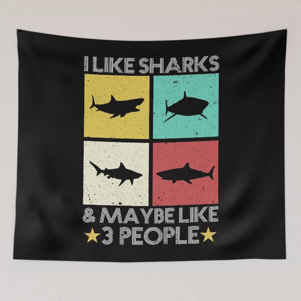Item preview, I Just Really Like Sharks Shark Meme designed and sold by ArabCorner.