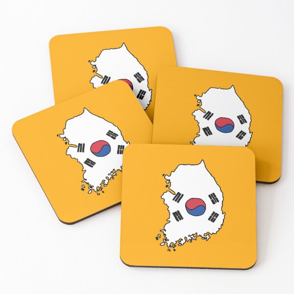 Item preview, South Korea country shape flag designed and sold by Rachael Taylor.