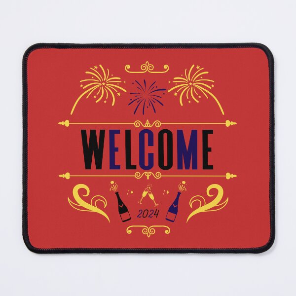 Item preview, Welcome 2024 - Vintage-Style New Year Celebration (Multi-Color Design) designed and sold by Spiprinto.