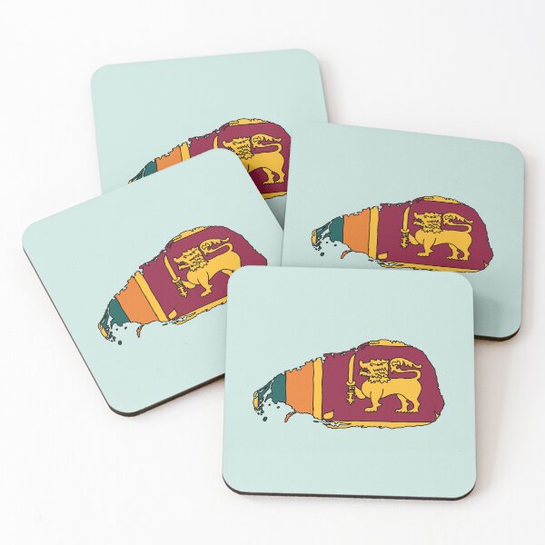 Item preview, Sri Lanka country shape flag designed and sold by Rachael Taylor.