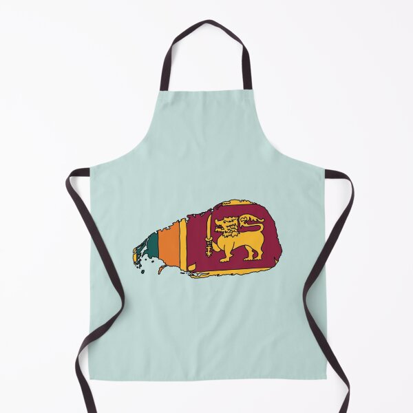 Item preview, Sri Lanka country shape flag designed and sold by Rachael Taylor.