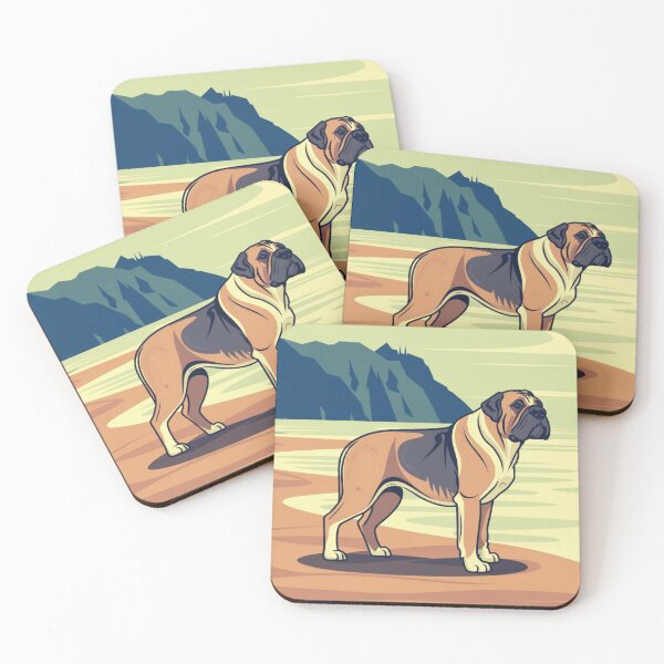 Item preview, English Mastiff On The Oregon Coast Beach designed and sold by OregonsOwn.
