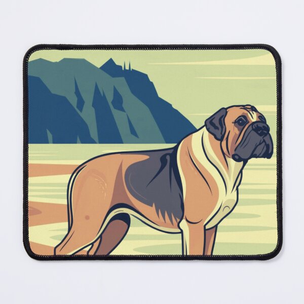 Item preview, English Mastiff On The Oregon Coast Beach designed and sold by OregonsOwn.