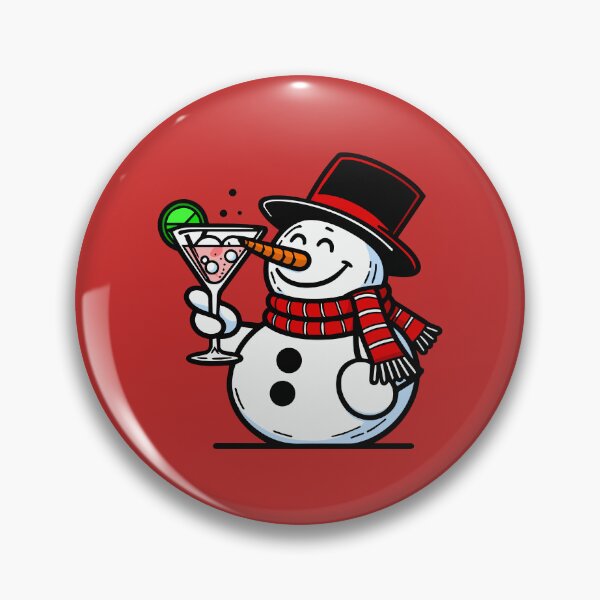 Item preview, Snowman drinking a Cocktail designed and sold by ArtFactoryAI.