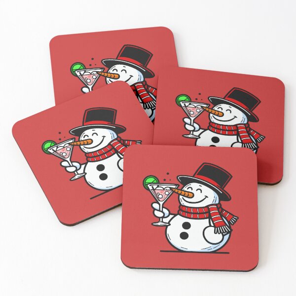 Item preview, Snowman drinking a Cocktail designed and sold by ArtFactoryAI.