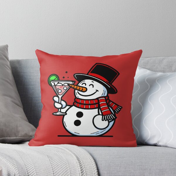 Item preview, Snowman drinking a Cocktail designed and sold by ArtFactoryAI.