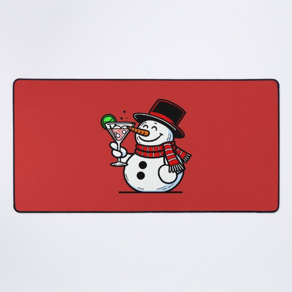 Item preview, Snowman drinking a Cocktail designed and sold by ArtFactoryAI.