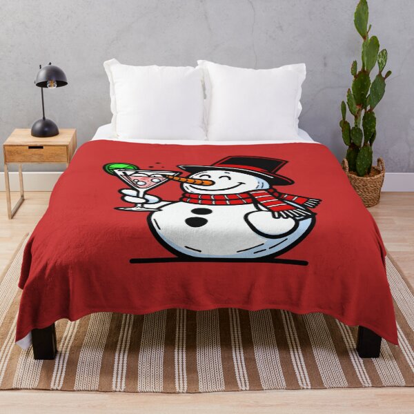 Item preview, Snowman drinking a Cocktail designed and sold by ArtFactoryAI.