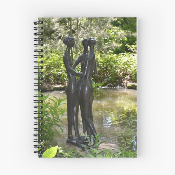 Item preview, Sculpture of 3 ladies in shaded woodland garden designed and sold by Paula Betz.