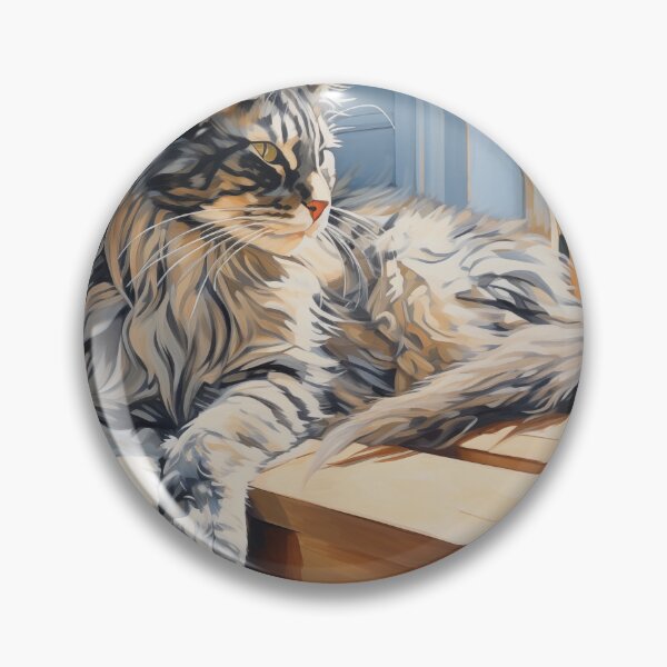 Item preview, Maine Coon Cat (acrylic) designed and sold by Samuelsboro.