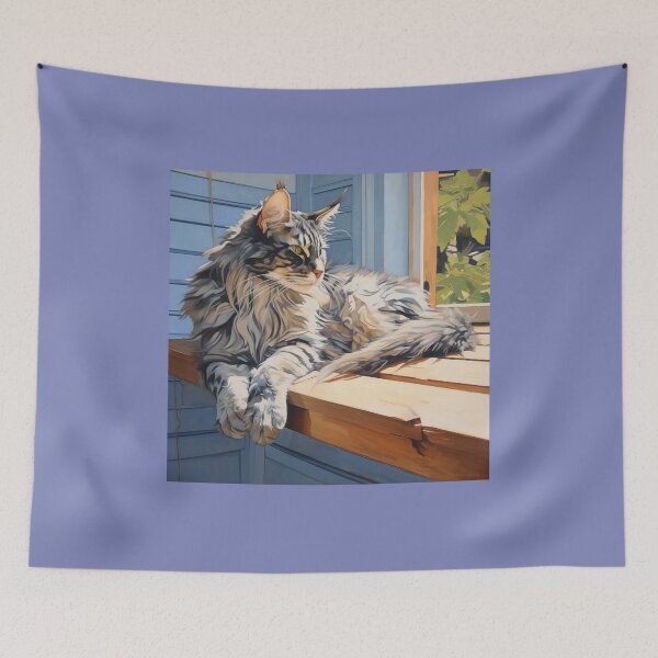Item preview, Maine Coon Cat (acrylic) designed and sold by Samuelsboro.