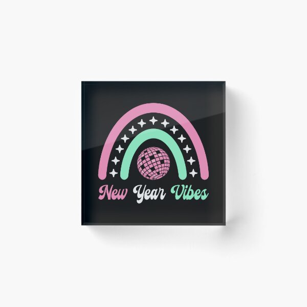 Item preview, New Year Vibes - Cute Boho-Inspired Rainbow, New Year 2024 Celebration (Lighter Design) designed and sold by Spiprinto.