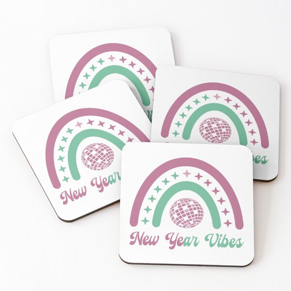 Item preview, New Year Vibes - Cute Boho-Inspired Rainbow, New Year 2024 Celebration (Darker Design) designed and sold by Spiprinto.