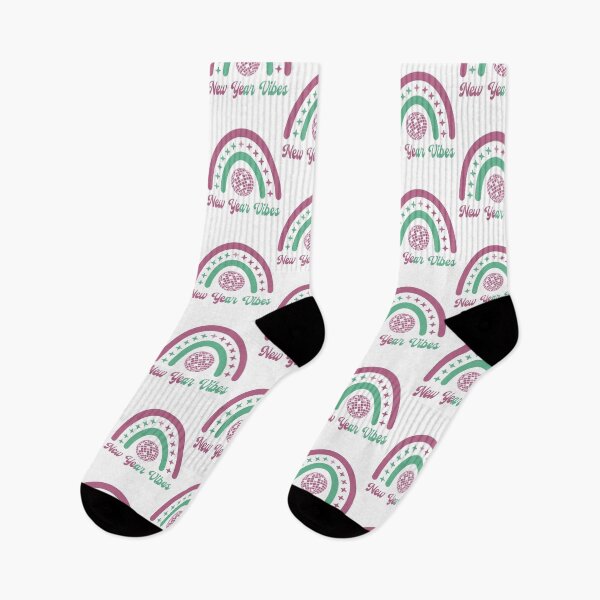 Item preview, New Year Vibes - Cute Boho-Inspired Rainbow, New Year 2024 Celebration (Darker Design) designed and sold by Spiprinto.