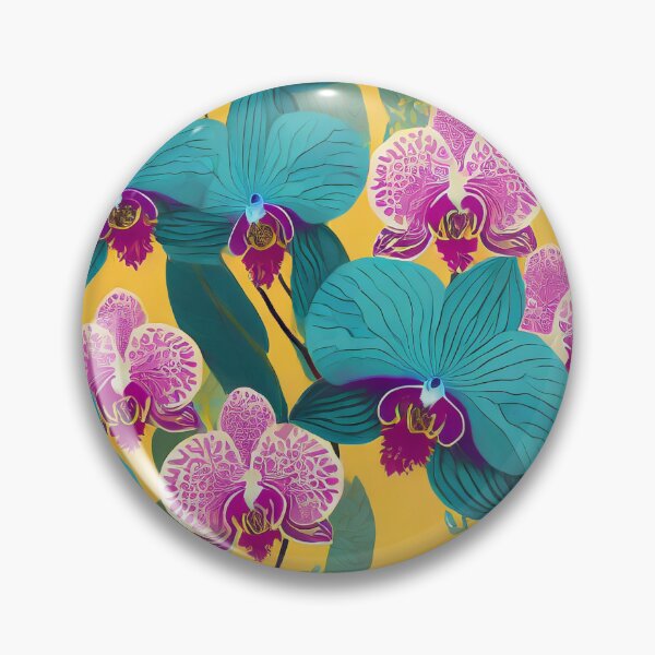 Item preview, Blue and Pink Orchids - Flowers designed and sold by dirennastudio.