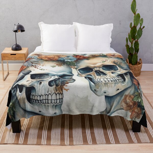 Item preview, Flower Skulls designed and sold by J A Flanagan.