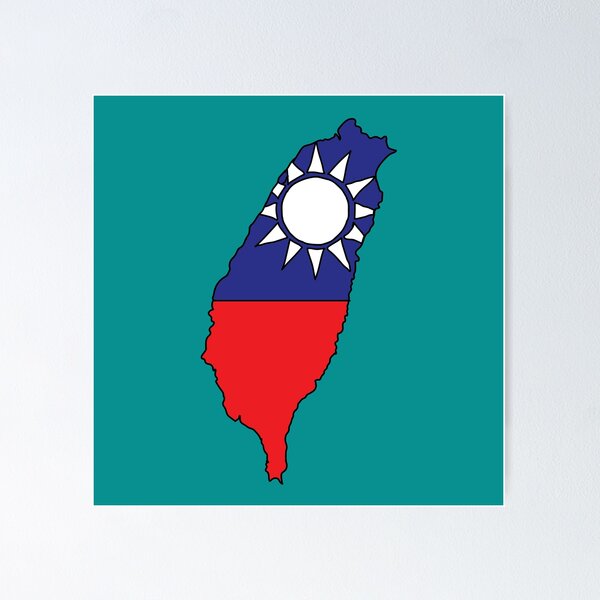 Item preview, Taiwan country shape flag designed and sold by Rachael Taylor.