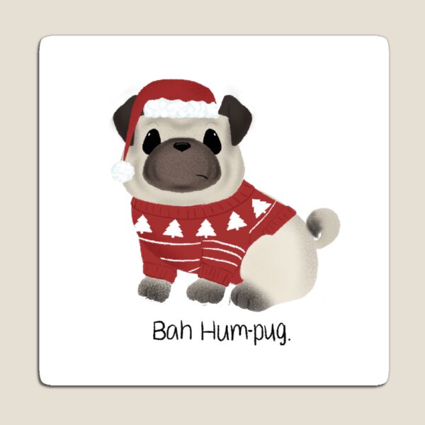 Item preview, Bah Hum-Pug designed and sold by Cattodoodles.