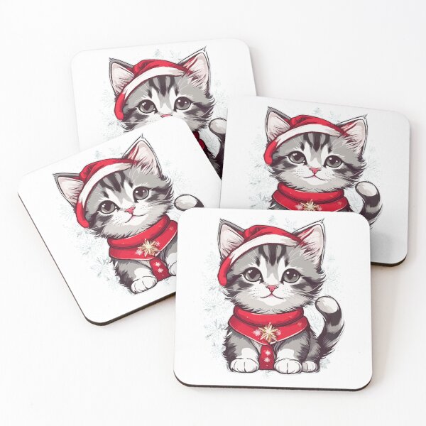 Item preview, Christmas Design | cute kitten designed and sold by PictureCanvas.