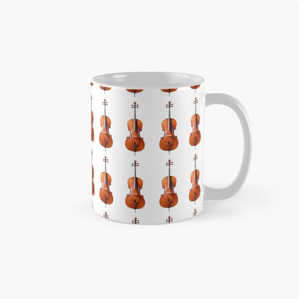 Item preview, Viola small tiled repeated geometric pattern for string symphony orchestra musicians designed and sold by ElegantTeaTime.
