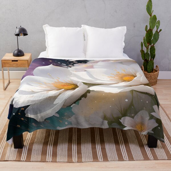Item preview, Bright White Flower Field designed and sold by tobyheward.