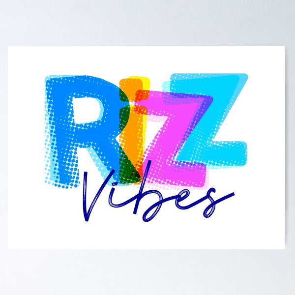 Item preview, Rizz Vibe: Joy and Colors in Every Detail! - Risograph style designed and sold by H Jonas.