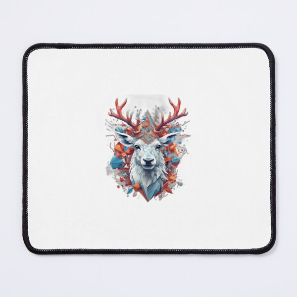 Item preview, Reindeer geometric polygonal psychedelic art designed and sold by Methuz.