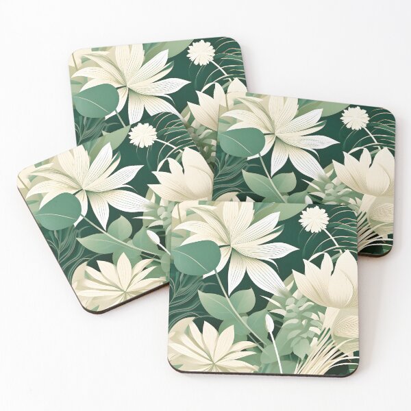 Item preview, Mid Century Botanical Retro Leaves  Florals  designed and sold by Prints and Lifestyle.