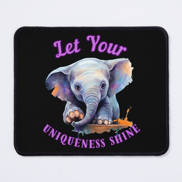 Item preview, Let Your Uniqueness Shine. elephant face designed and sold by ElephantVibes.