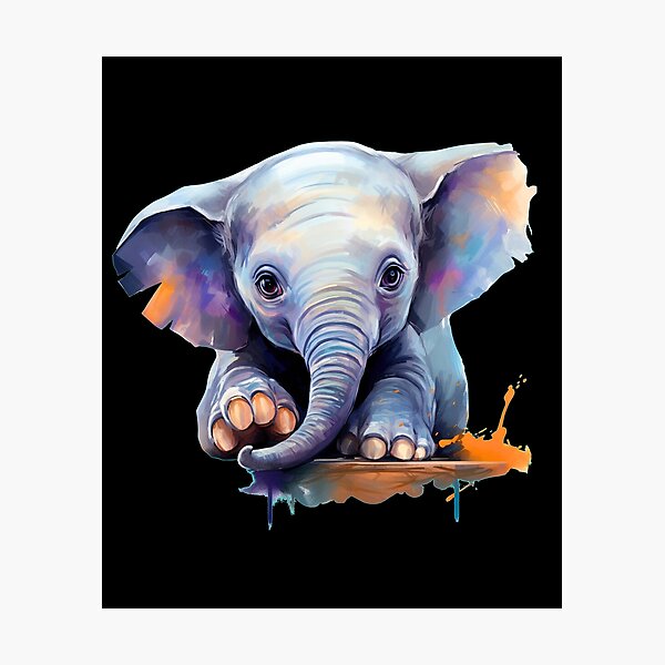 Item preview, Tiny Elephant designed and sold by ElephantVibes.