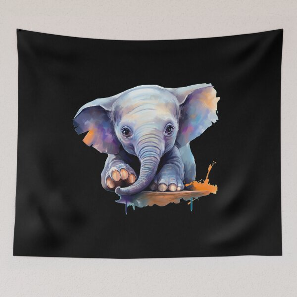 Item preview, Tiny Elephant designed and sold by ElephantVibes.