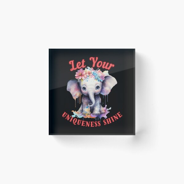 Item preview, Let Your Uniqueness Shine. happy elephant designed and sold by ElephantVibes.