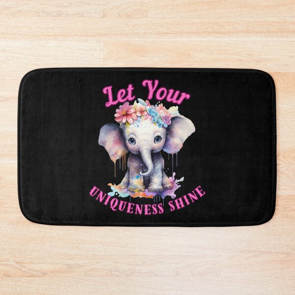 Item preview, Let Your Uniqueness Shine. elephant saying designed and sold by ElephantVibes.